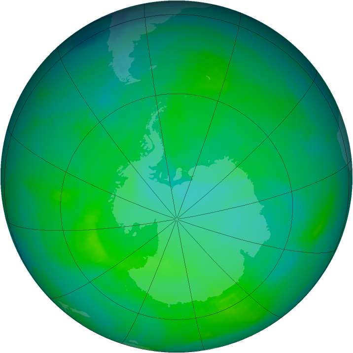 Ozone Map 1986-12-07